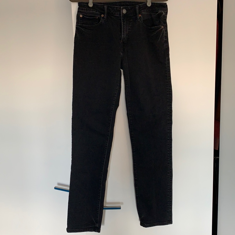 American Eagle AirFlex+ Slim Straight Jean, Size 31x34, Black, NWOT